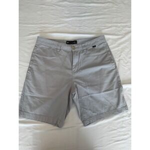 TravisMathew Mens Grey Golf Shorts Size 32 Cotton Blend Stretch Casual RN123280